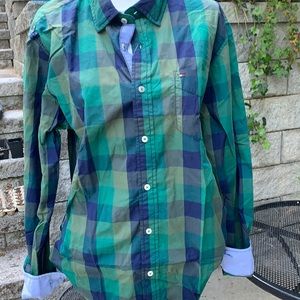 TOMMY HILFIGER Plaid Buttondown LG